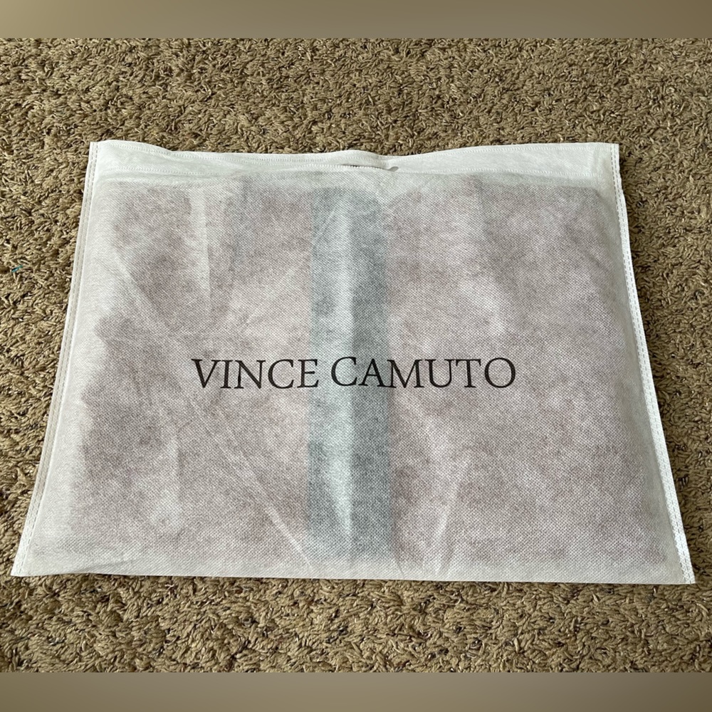 Vince Camuto Luck Pebble Brown Leather Tote Bag - Picture 3 of 5